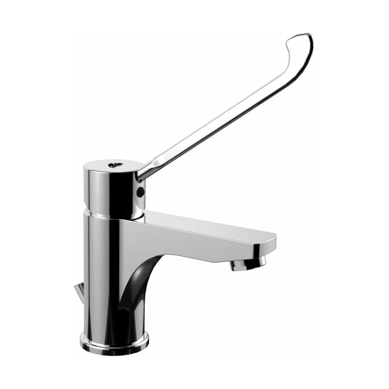 foto del prodotto paffoni miscelatore monocomando per lavabo con leva clinica e scarico automatico serie red red305cr cromato ottone