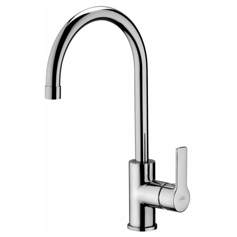 foto del prodotto paffoni miscelatore monocomando per lavello con canna alta serie red red180cr cromato ottone