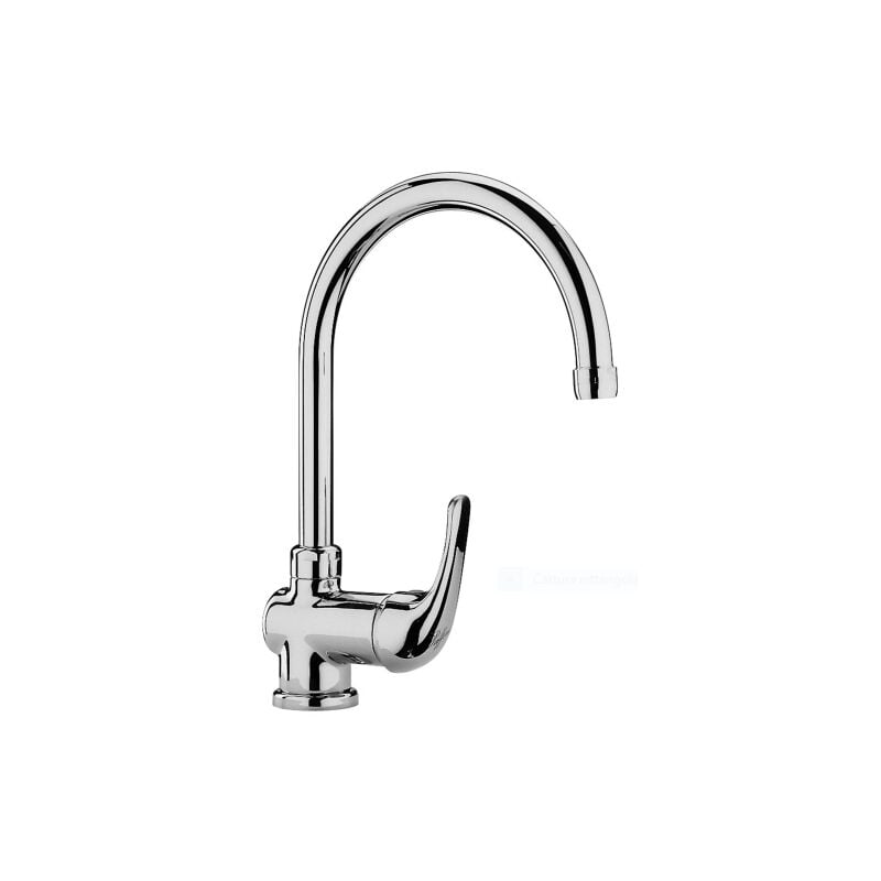 foto del prodotto paffoni miscelatore monocomando per lavello con canna orientabile serie apollo apm3180cr cromato ottone