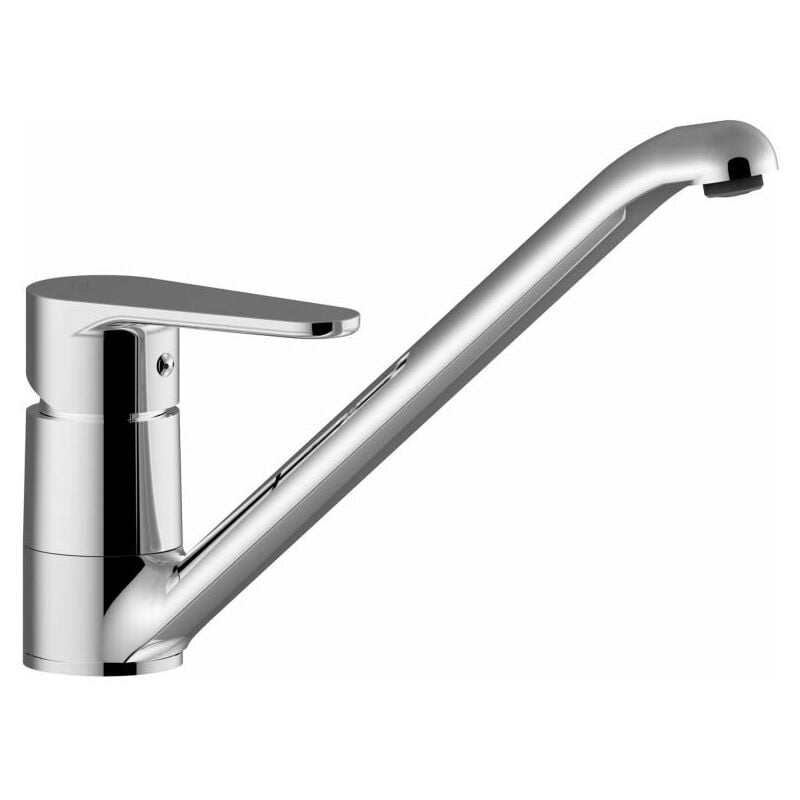 foto del prodotto paffoni miscelatore monocomando per lavello con canna orientabile serie green gr182cr cromato ottone