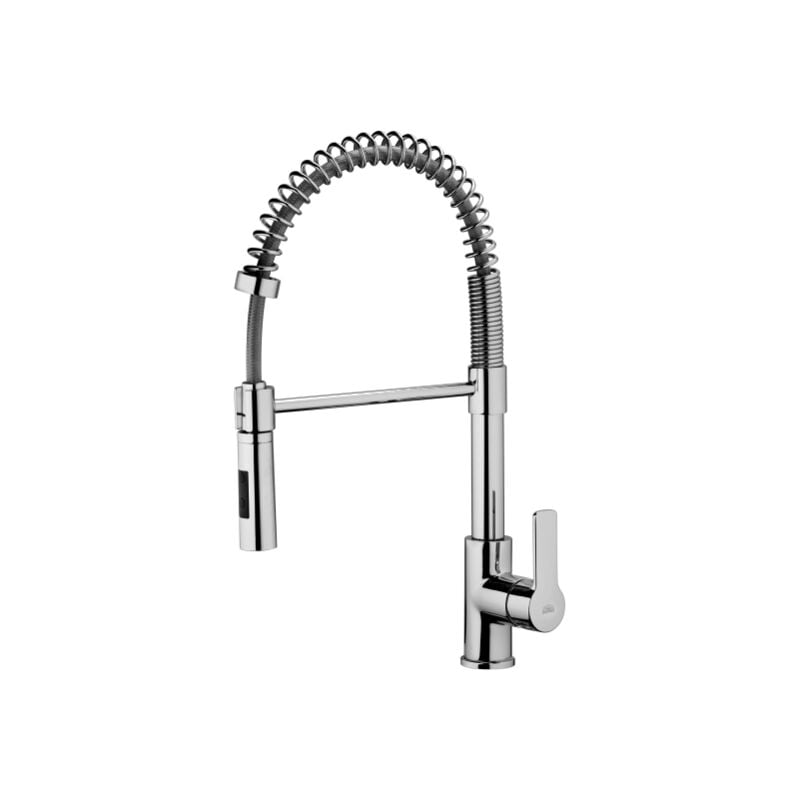 foto del prodotto paffoni miscelatore monocomando per lavello con canna orientabile serie red red179cr cromato ottone