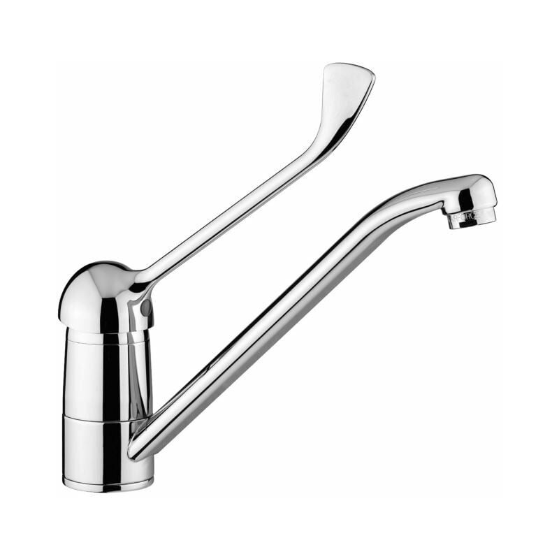 foto del prodotto paffoni miscelatore monocomando per lavello con leva clinica serie duemila du303cr cromato ottone