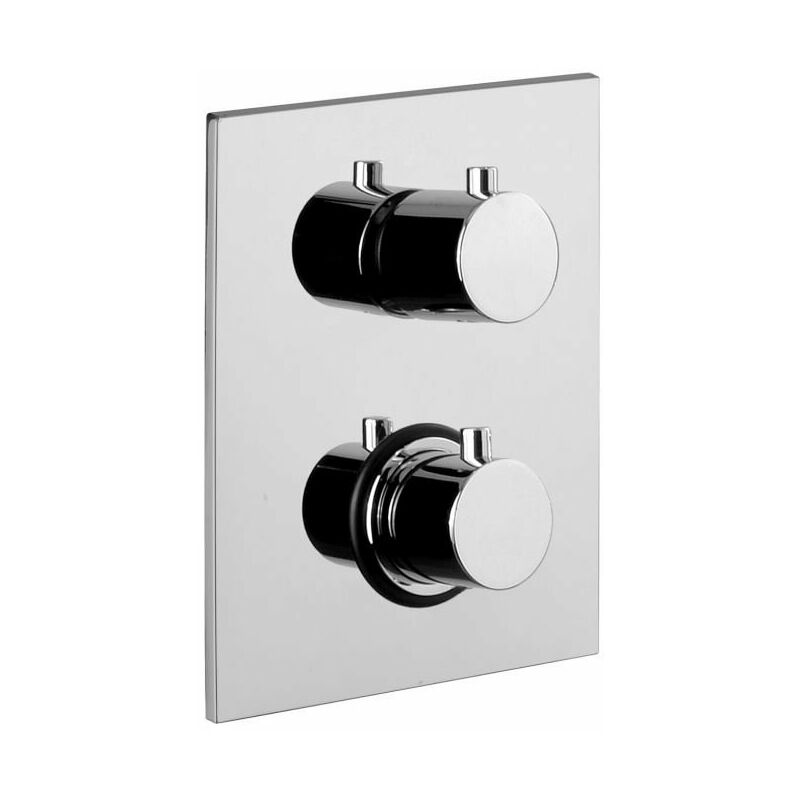 foto del prodotto paffoni miscelatore termostatico doccia ad incasso, piastra 150x200 mm serie light liq518cr cromato ottone