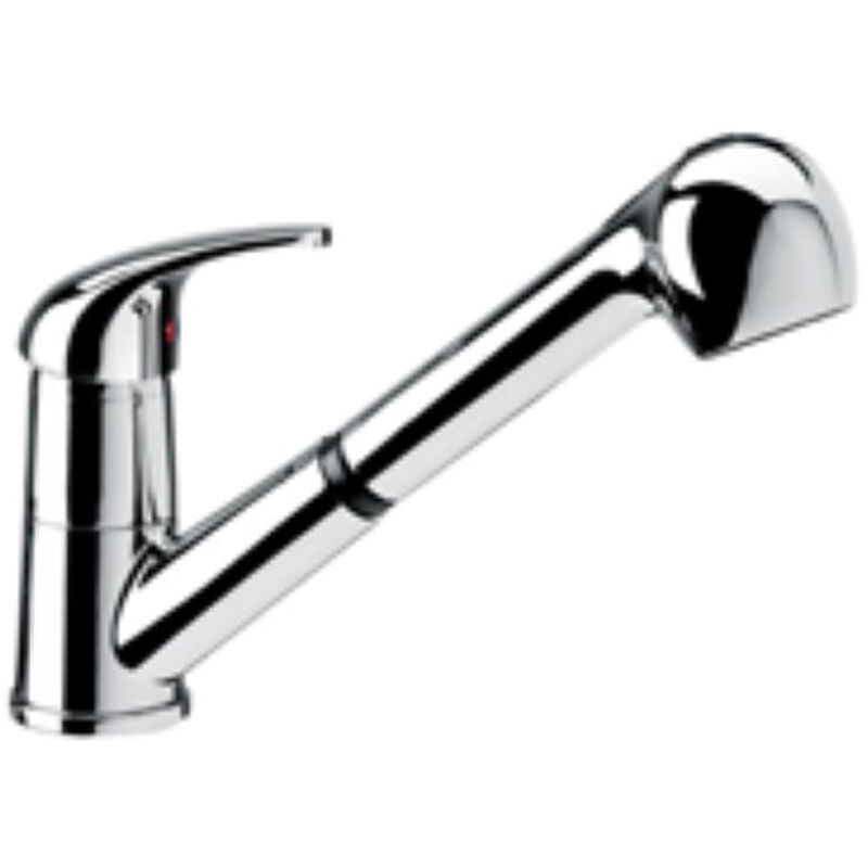 foto del prodotto paffoni nettuno due rubinetto cucina con doccia estraibile codice prod nd183cr