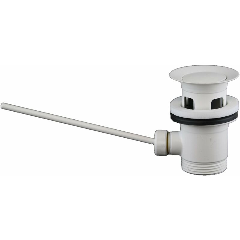 foto del prodotto paffoni piletta di scarico 1 1 4 colore bianco opaco zsca002bo bianco opaco