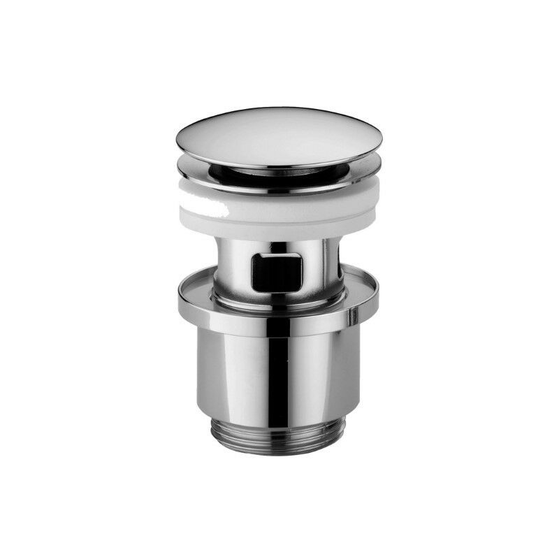 foto del prodotto paffoni piletta di scarico modello clic clac 1 1 4 con troppo pieno zsca010cr cromo