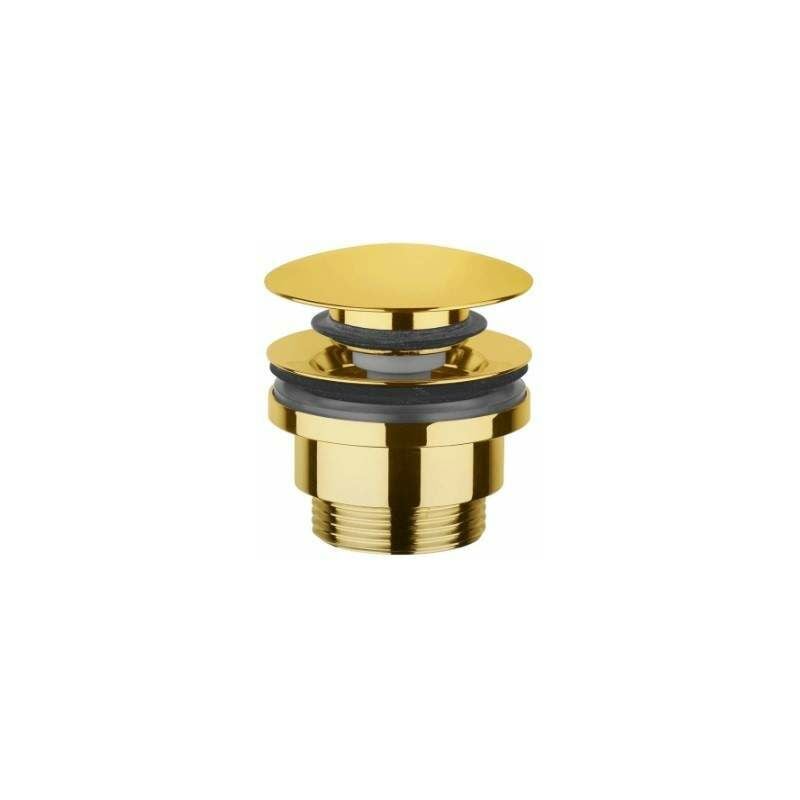foto del prodotto paffoni piletta di scarico modello universale funzione clic clac in colore oro zsca050hg honey gold