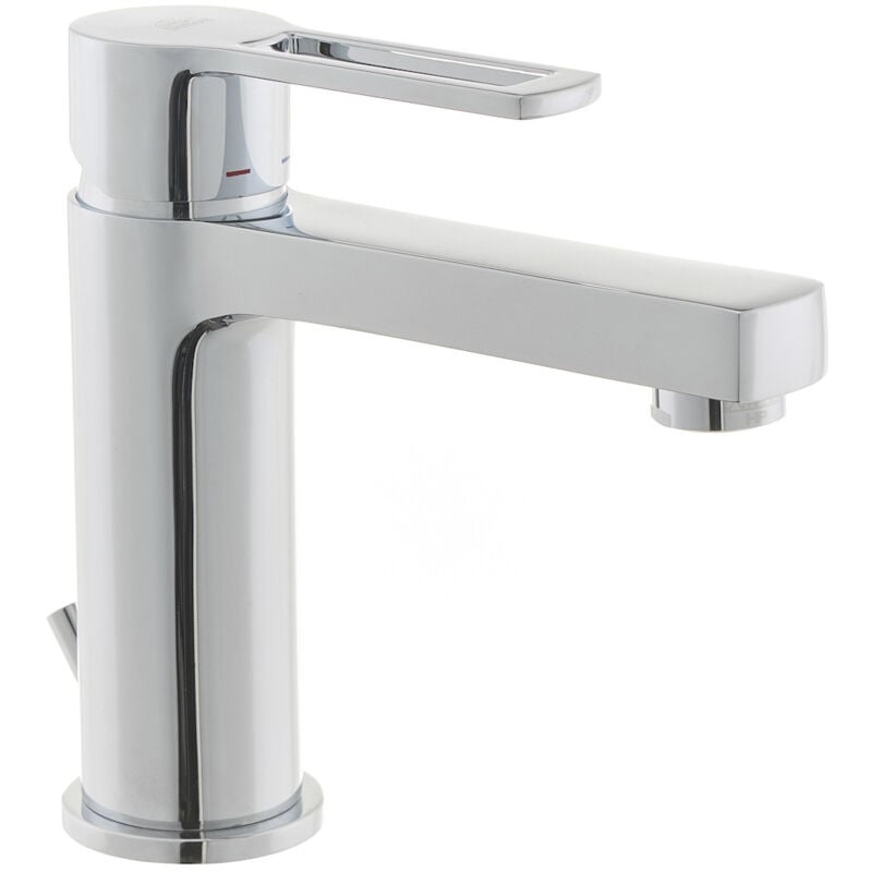 foto del prodotto paffoni ringo west miscelatore monocomando per lavabo con scarico, cromo rin075 
