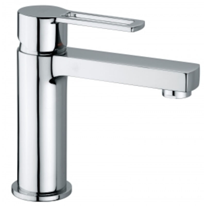 foto del prodotto paffoni ringo west miscelatore per lavabo con mousseur, cromo rin071es 