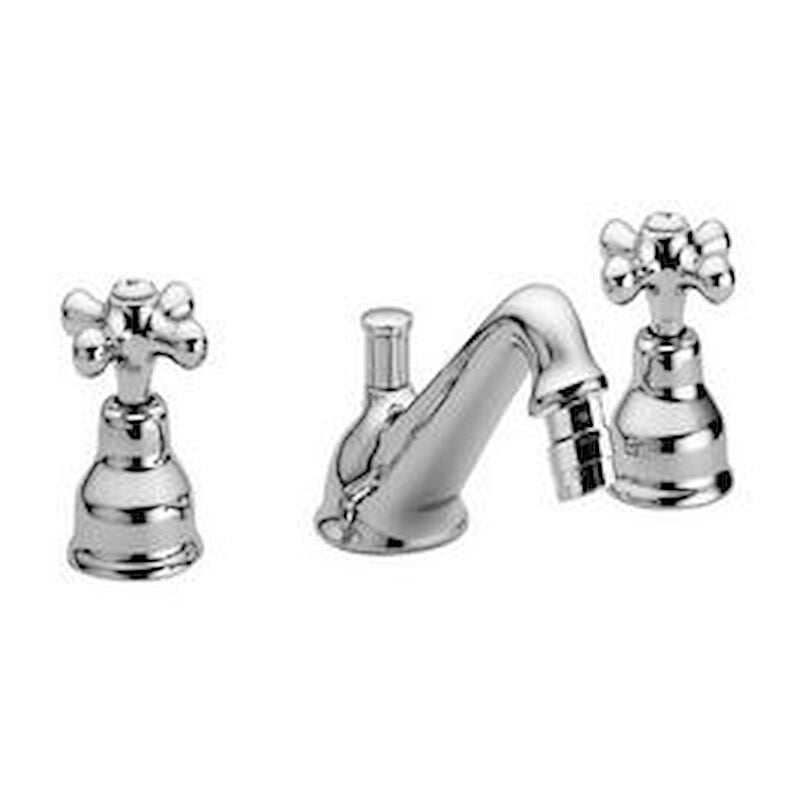 foto del prodotto paffoni rubinetteria iris bidet bocca fissa 3 fori con scarico vitone ceramico codice prod irv118cr