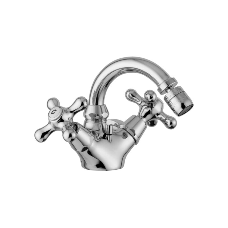 foto del prodotto paffoni rubinetto bidet con canna orientabile gold finish serie iris irv137gf ottone gold finish
