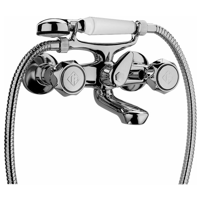 foto del prodotto paffoni - rubinetto esterno per vasca con doccino serie danubio da923cr cromato - ottone