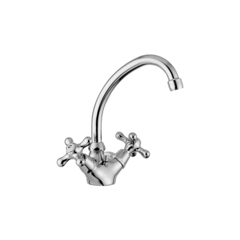 foto del prodotto paffoni rubinetto lavabo monoforo con canna orientabile bronzato serie iris irv077br ottone bronzato