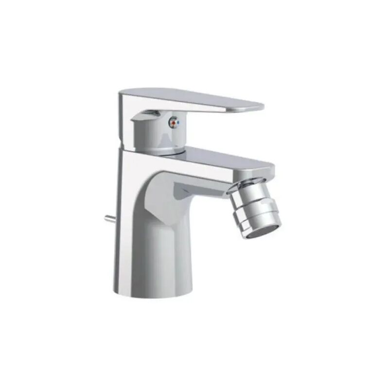 foto del prodotto paffoni rubinetto miscelatore monocomando cromato per bidet serie orange scarico 11 4 