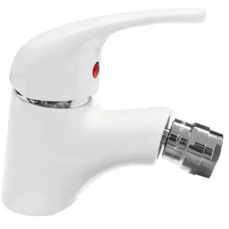 foto del prodotto paffoni - rubinetto miscelatore monocomando per bidet serie nettuno bianco scarico 11/4 rubinetteria spa