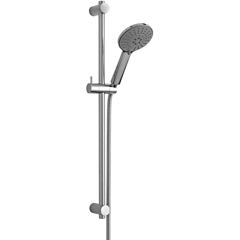 foto del prodotto paffoni saliscendi brio completo di asta 20,5x730 mm di lunghezza in metallo con supporti regolabili in abs