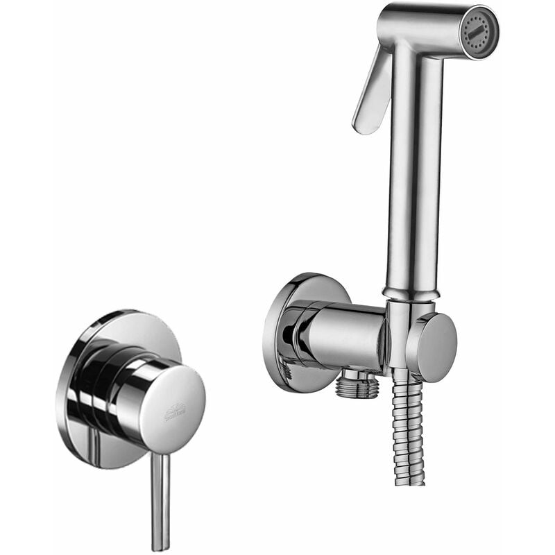 foto del prodotto paffoni set bidet da incasso a 2 fori con miscelatore e doccetta kitdup110cr cromo