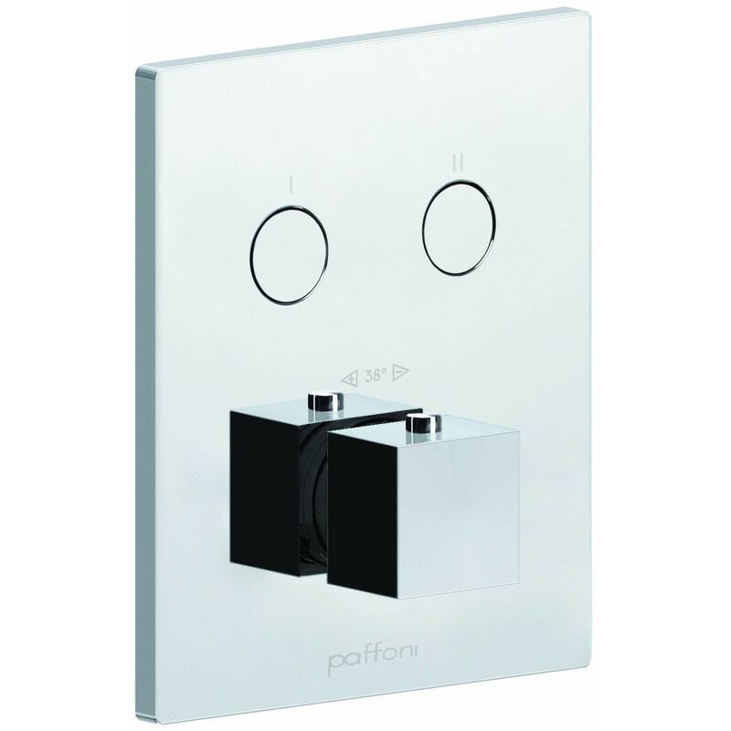 foto del prodotto paffoni set esterno termostatico doccia incasso con deviatore a 2 funzioni compact box cpt518cr cromo