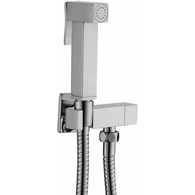 foto del prodotto paffoni set idroscopino pulizia wc modello quadro zdup111 cromo