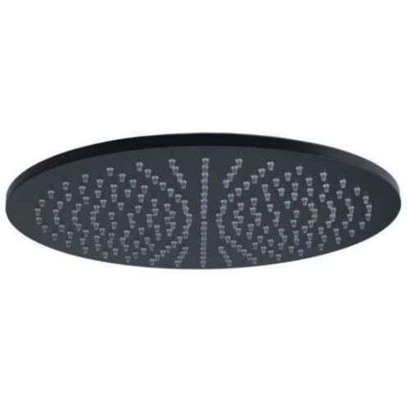 foto del prodotto paffoni soffione d225 tondo in metallo master con snodo nero opaco rubinetterie