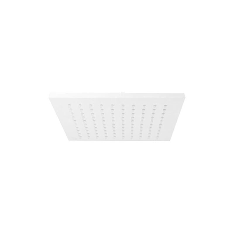 foto del prodotto paffoni soffione doccia 20x20 cm quadro bianco opaco syncro zsof075bo metallo bianco opaco