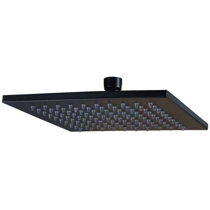 foto del prodotto paffoni soffione quadrato 200 x 200 colore nero opaco syncro zsof075no nero opaco