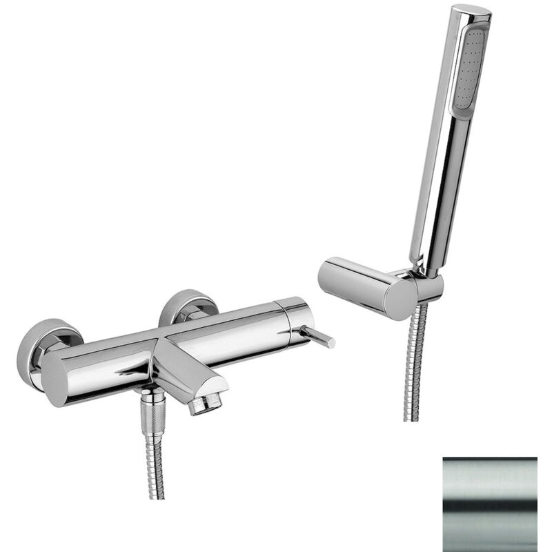 foto del prodotto paffoni stick rubinetto vasca a parete a due fori satinato codice prod sk023st