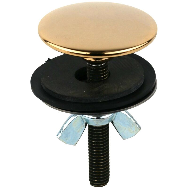 foto del prodotto paffoni tappo copriforo per lavabo e bidet 48.5 mm zacc076 oro