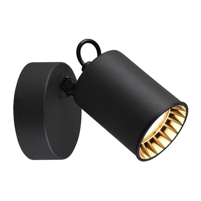 foto del prodotto pago spot singolo cilindro metallo nero h. 9cm