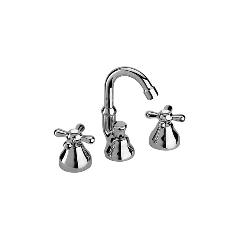 foto del prodotto paini france batteria bidet 3 fori con bocca orientabile paini liberty 17cr314 cromo