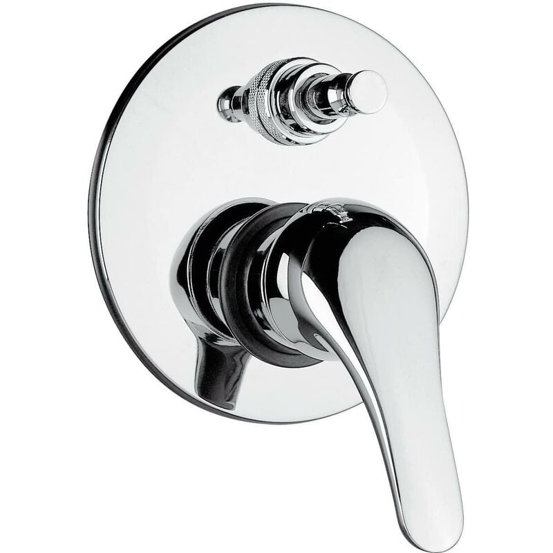 foto del prodotto paini france miscelatore doccia a incasso monocomando paini creta 100, pai 42cr691, a due uscite, con deviatore