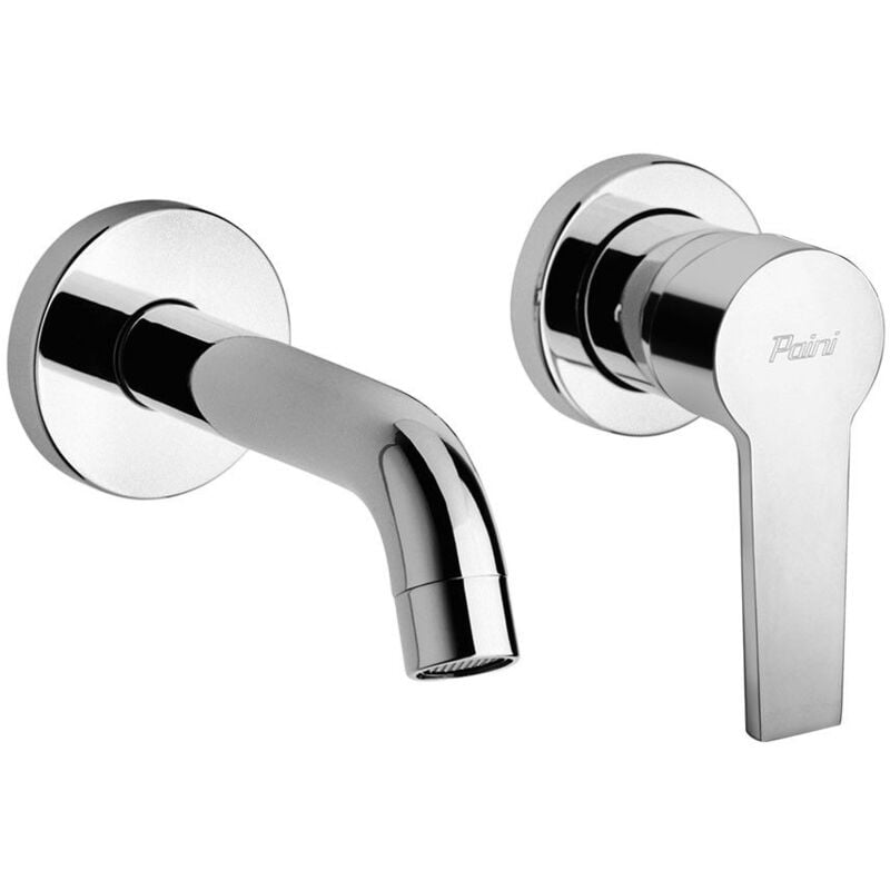 foto del prodotto paini france miscelatore lavabo a muro con bocca lunga 199 mm paini le mans 90cr208 cromo
