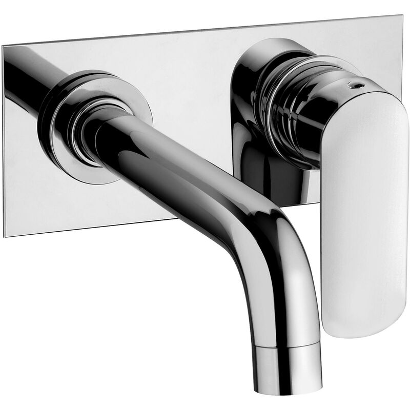 foto del prodotto paini france miscelatore lavabo a muro con piastra 180x80 mm paini nove 09cr208p cromo