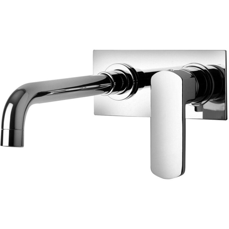 foto del prodotto paini france miscelatore lavabo a muro con piastra da 180x80 mm paini ovo 86cr208p cromo