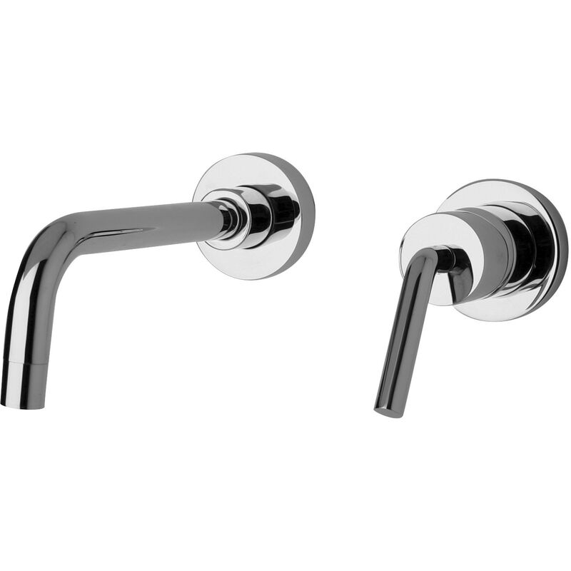 foto del prodotto paini france miscelatore lavabo a parete con bocca lunga 190 mm paini pixel new 81cr208new cromo