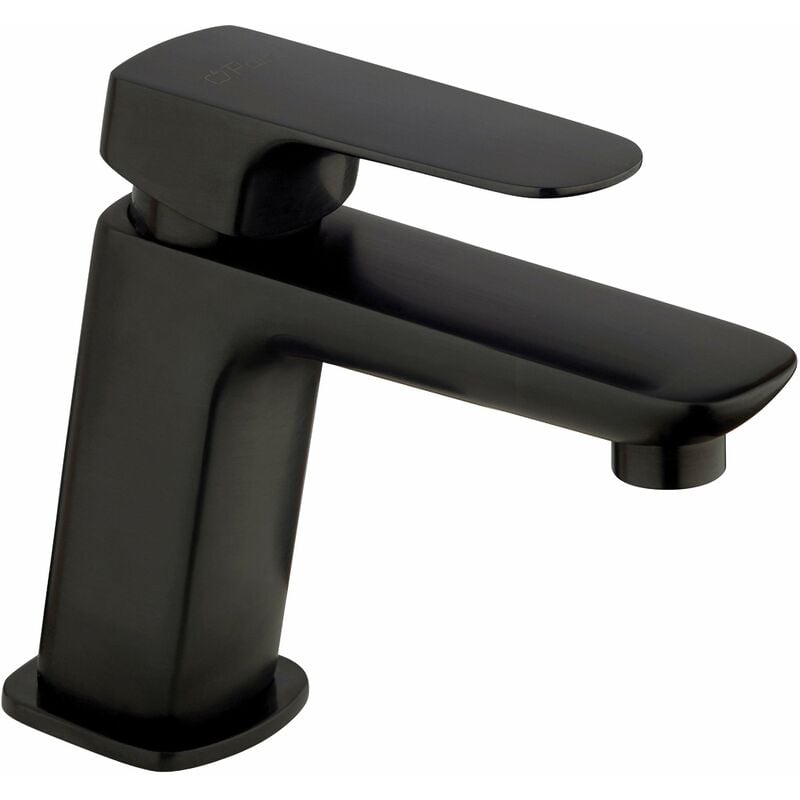 foto del prodotto paini france miscelatore lavabo in colore nero opaco in ottone paini nove 09yo205tc nero opaco senza piletta di scarico