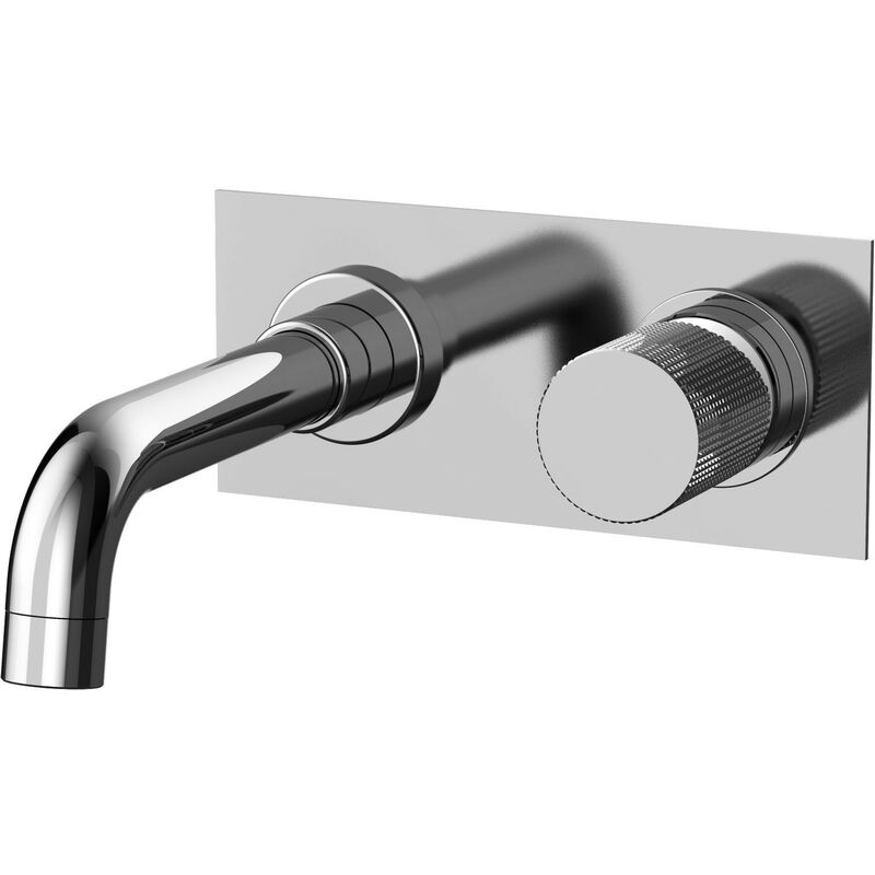 foto del prodotto paini france miscelatore lavabo incasso a muro bocca 14 cm paini cox grip 7gcr208pbc cromo