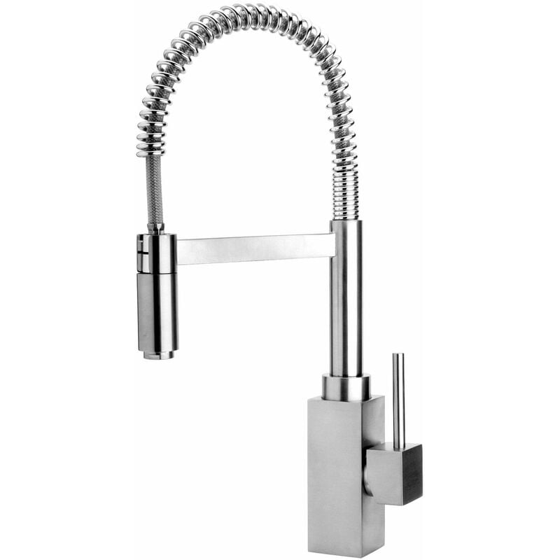 foto del prodotto paini france miscelatore lavello cucina con bocca a molla paini dax 84cr556 cromo