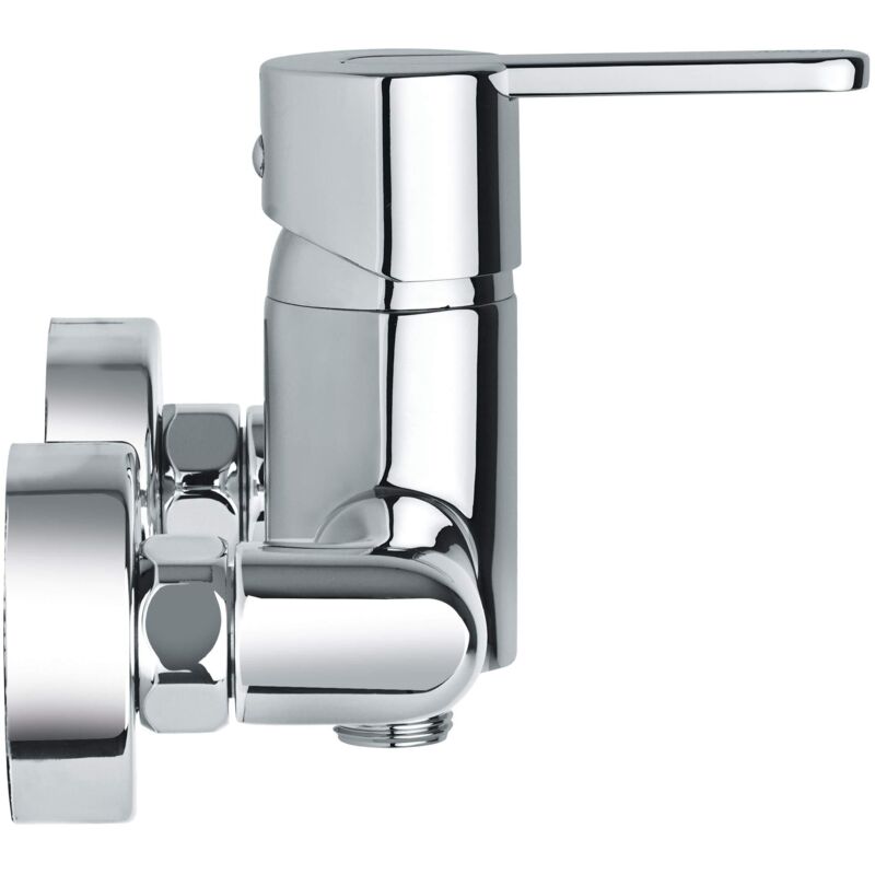 foto del prodotto paini france paini gaia 511 rubinetto miscelatore bagno monocomando per doccia, parete esterna, finiture cromate e brillanti, design