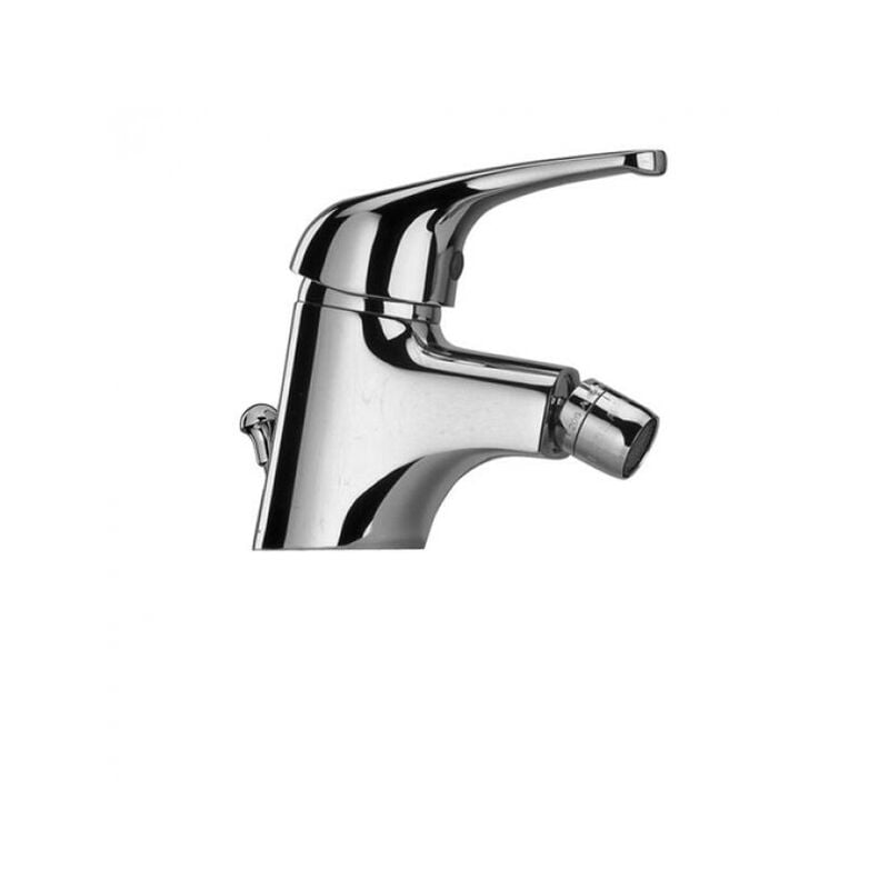 foto del prodotto paini france rubinetto miscelatore bidet monocomando paini creta 100, pai 42cr306, monoforo, scarico automatico 1 e 1 4