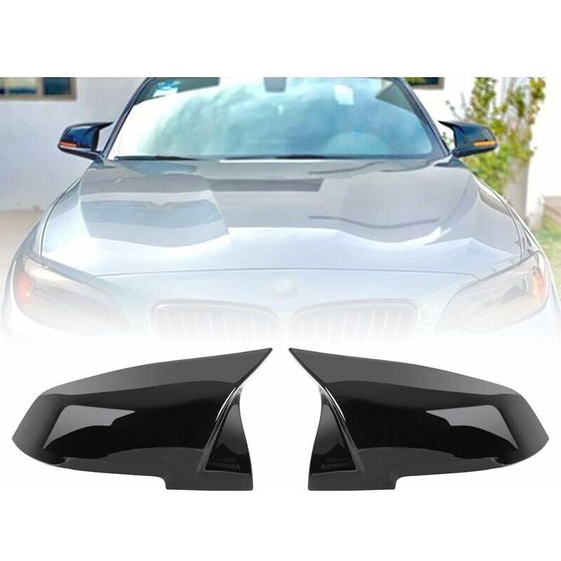 foto del prodotto paio di calotte per specchietti retrovisori, sostituzione della copertura dello specchietto retrovisore per bmw 1234 series m2f30f20m specchio m3