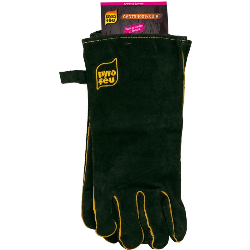 foto del prodotto paio di guanti in pelle di protezione anti calore 320g m2