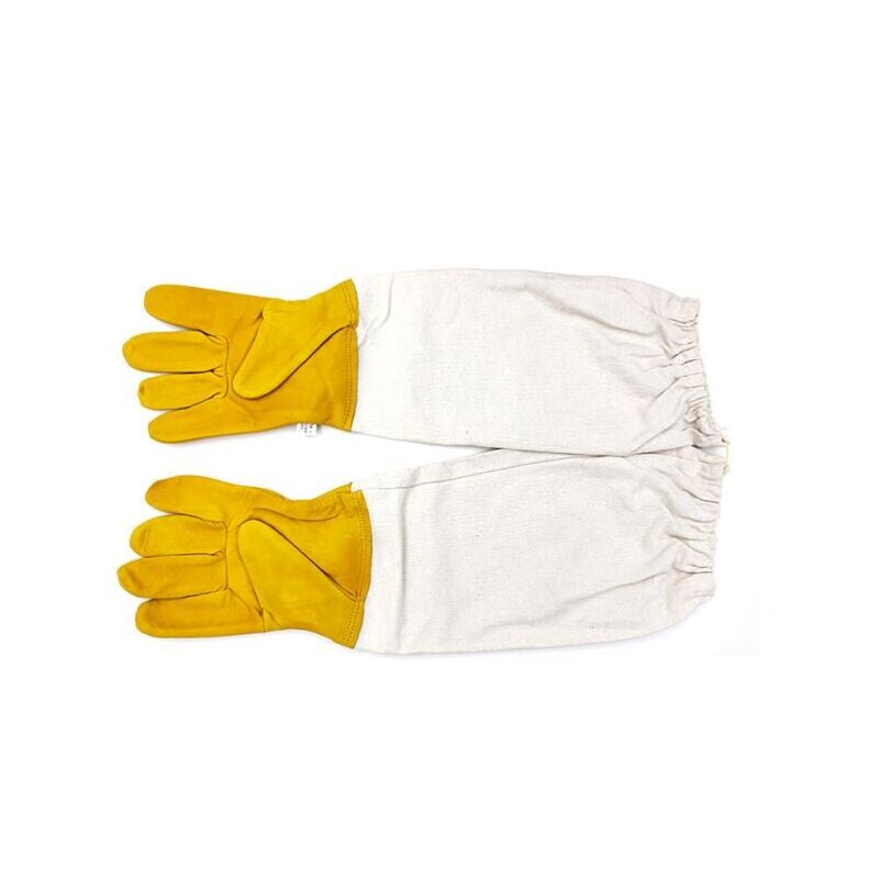 foto del prodotto paio xxl di guanti elastici per apicoltura con maniche lunghe, protettivi, perfetti per i principianti dell apicoltura.