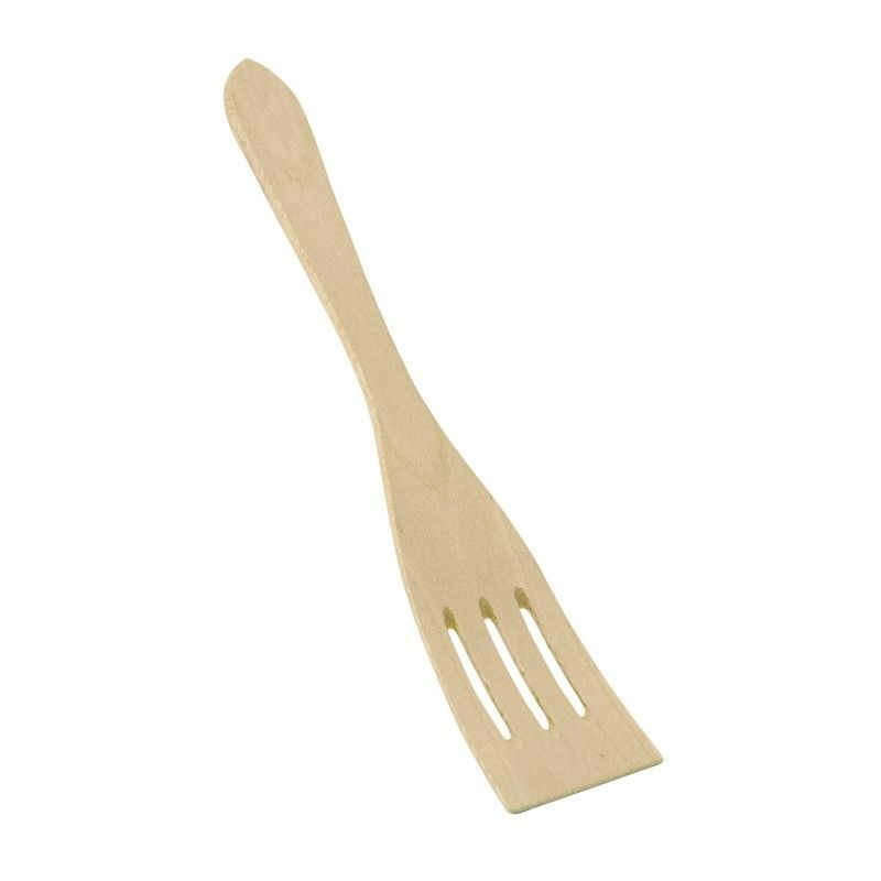 foto del prodotto pala da cucina in legno con scanalature oryx 30 cm.