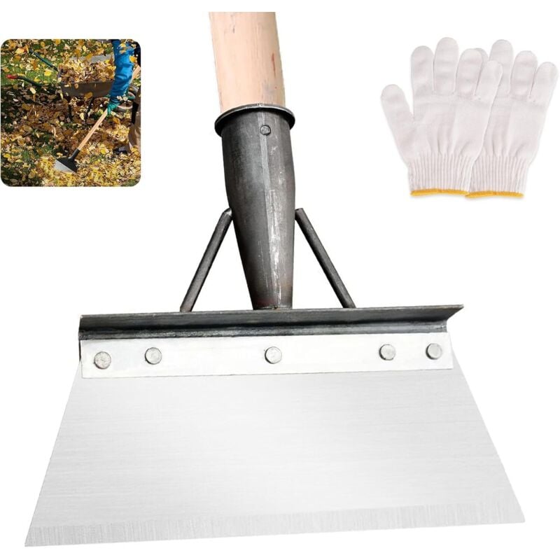 foto del prodotto pala da giardino, pala da giardino multifunzionale, attrezzi da giardino, pala, pala da neve, pala per la pulizia in acciaio inox, manico non