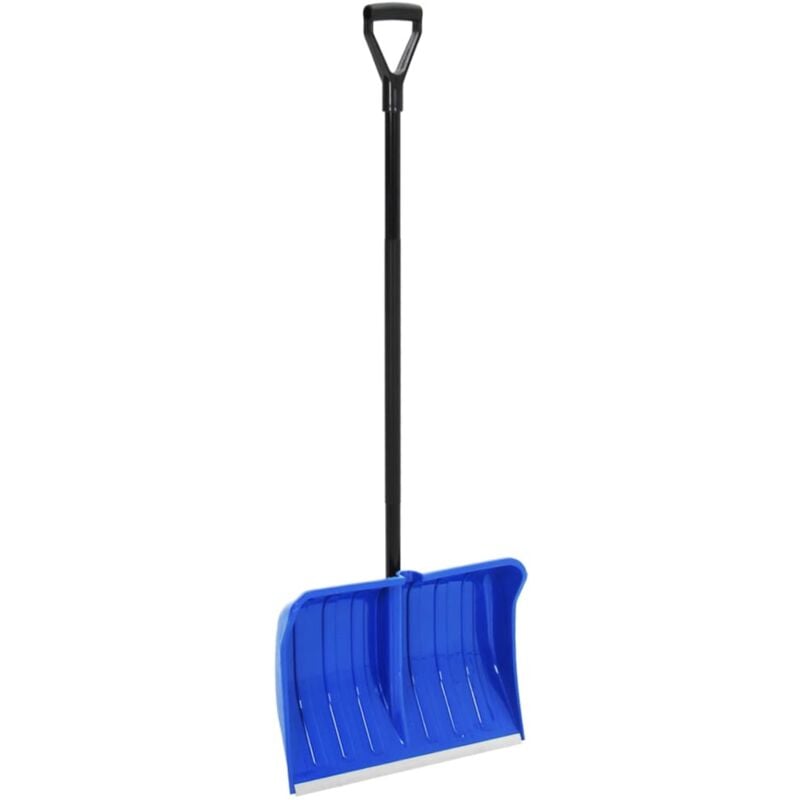foto del prodotto pala da neve blu 147 cm in metallo vidaxl