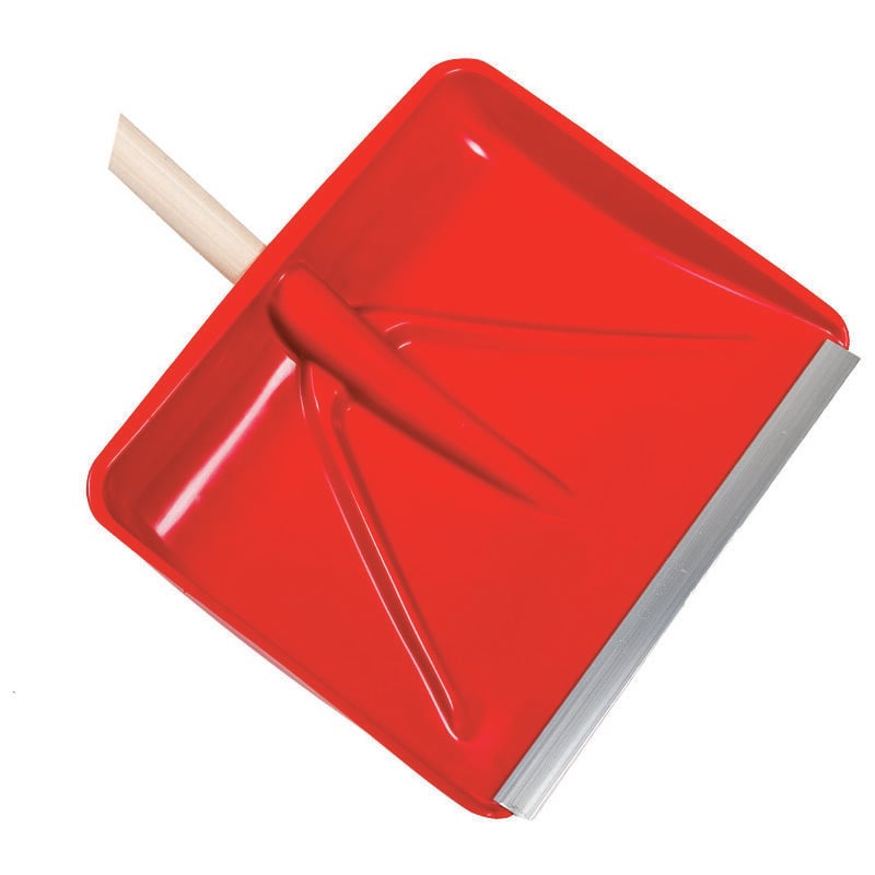 foto del prodotto pala in polipropilene spingineve rossa con profilo alluminio cm.45x37h.