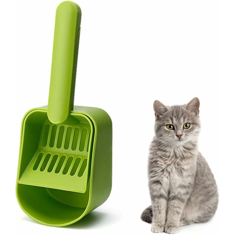 foto del prodotto pala per lettiera per gatti pala per spolverare pala per lettiera durevole per la pulizia della toilette strumenti per la pulizia della sabbia per