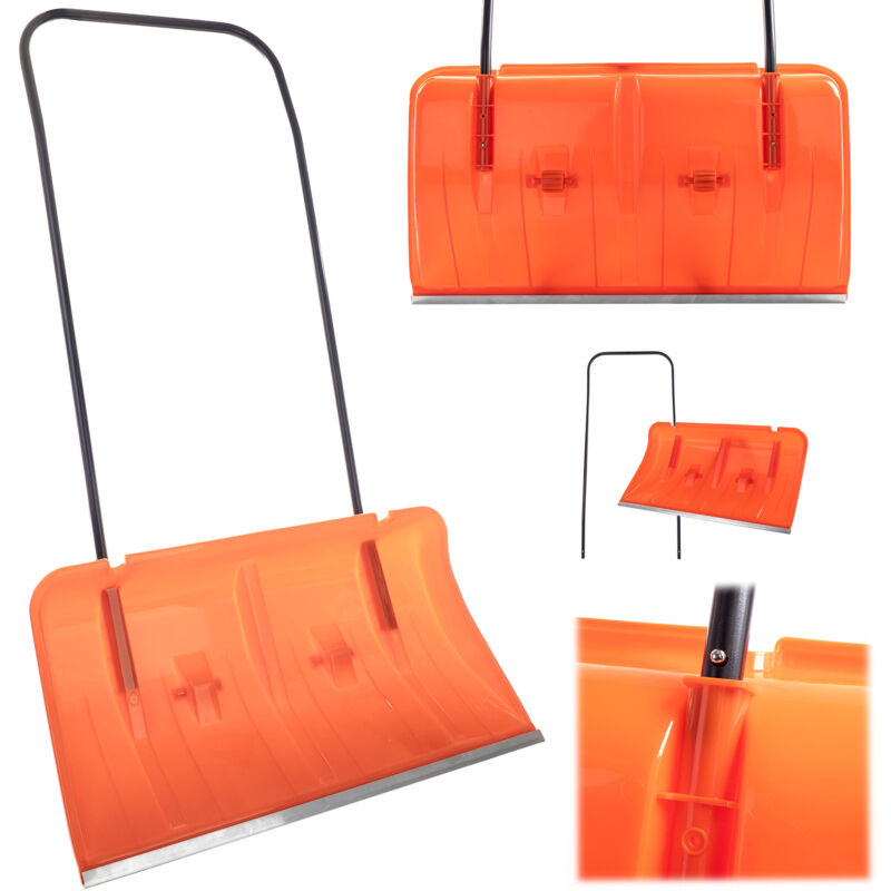 foto del prodotto pala, raschietto neve, potente aratro manuale per sgombero neve su ruote