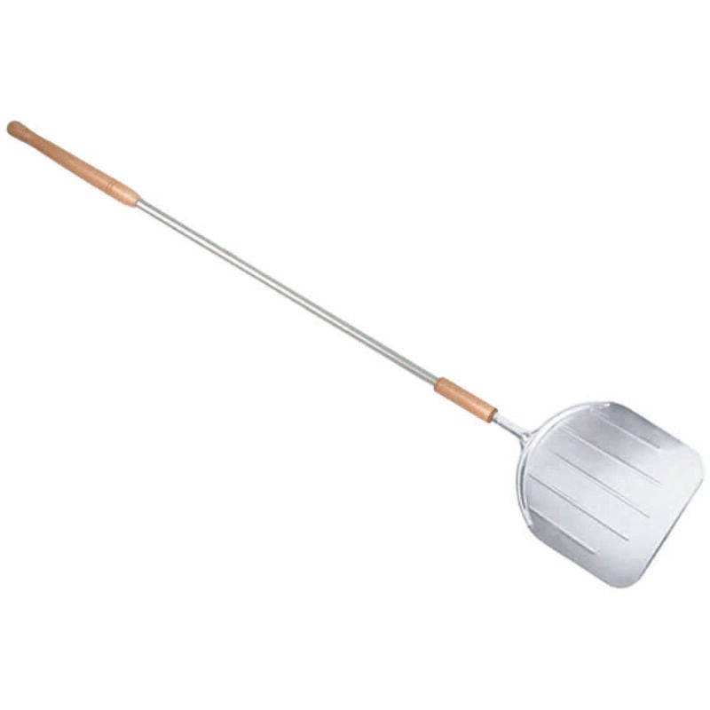 foto del prodotto pala rettangolare per pizza in alluminio con manico cm.33x29